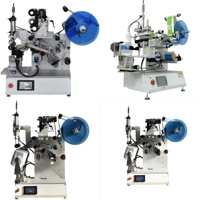 Small Tabletop Fully Automatic Assembly Line Rounded Rectangular Tube Water Bottles Case Delivery Box Labeling