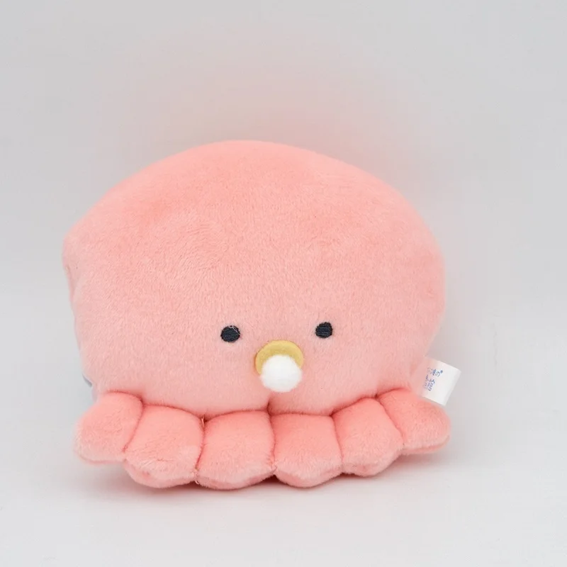 Mugyunui-peluche de ojo redondo para acuario, tejido cómodo con cuentas de felpa de juguete de espuma de calamar, pulpo, BC, 9,5 cm