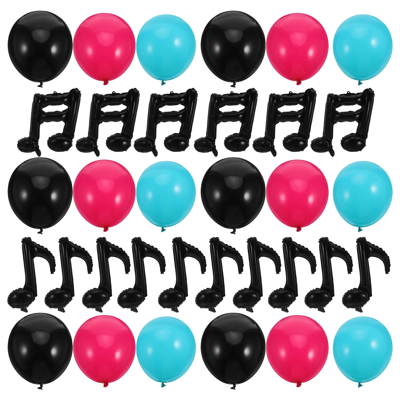 

1Set Party Balloons Decoration Music Theme Birthday Balloon Props for Ceiling Wall Table Layout Festival Party Supplies Set