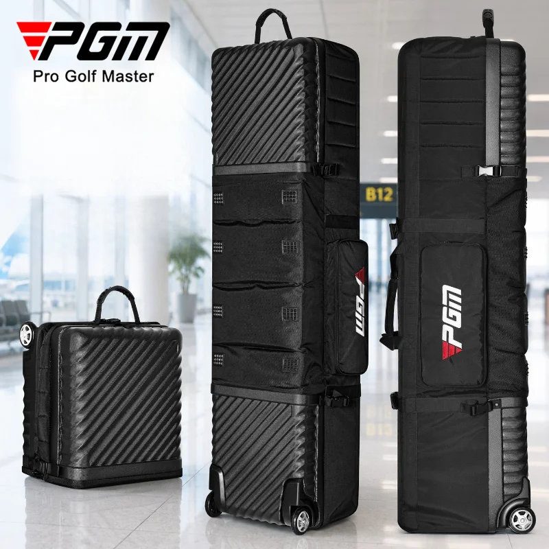PGM Golf Hard Shell Airbag Men and Women Thick Folding Travel Ball Bag Protective Cover HKB022