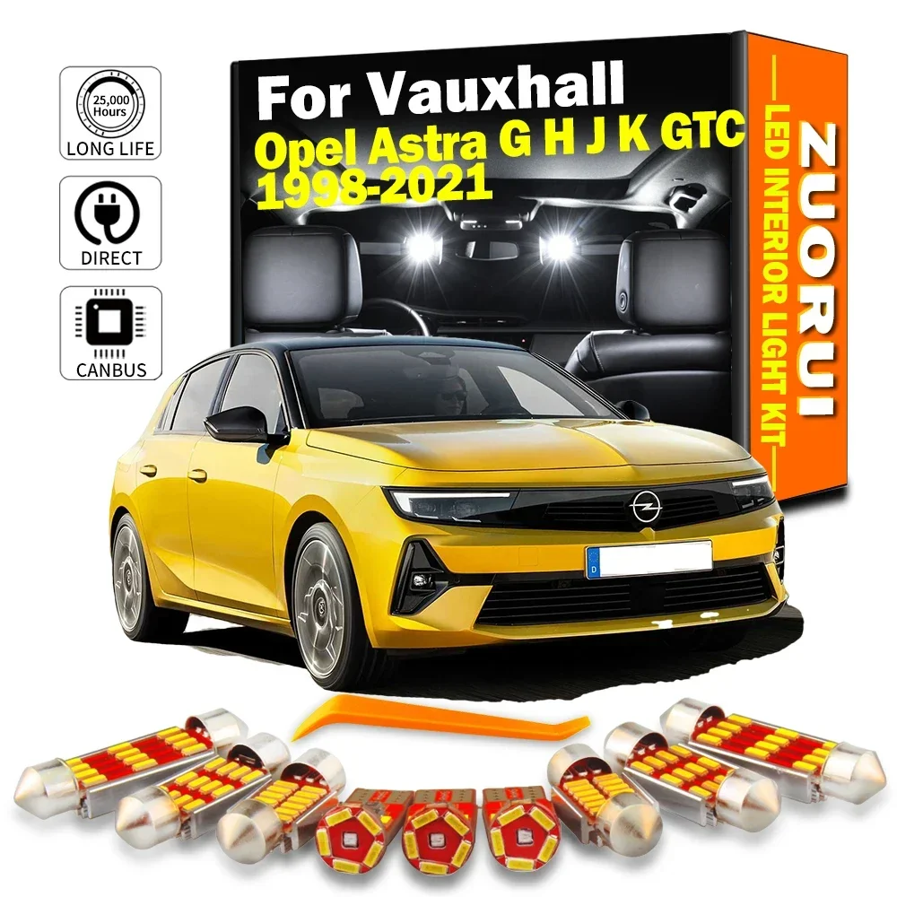 

ZUORUI Canbus Interior LED Light Kit For Opel Astra G H J K GTC 1998 1999 2002 2003 2005 2007 2009 2013 2016 2019 Accessories
