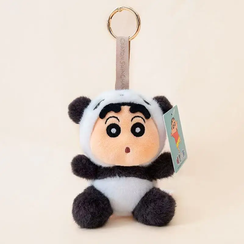 14 ซม.ล่าสุด Transformation Crayon Shin chan กระเป๋าเป้สะพายหลังจี้พวงกุญแจตุ๊กตา Plush ของเล่นตุ๊กตาการ์ตูนอะนิเมะน่ารักของขวัญตุ๊กตาสนุก
