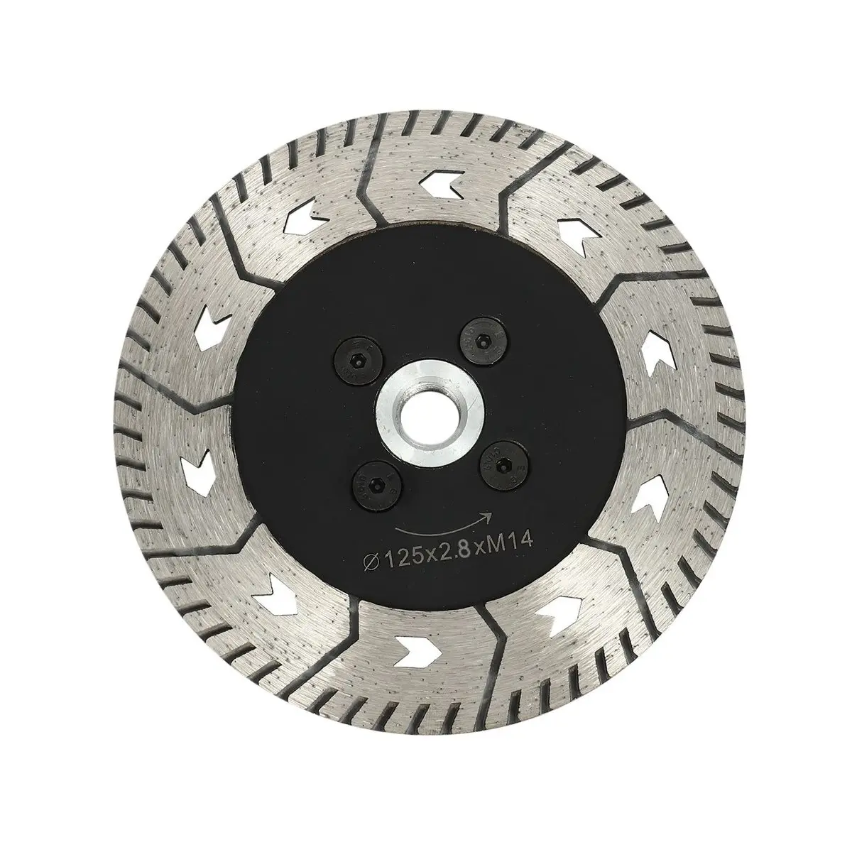 A50U 125 x 2.8mm M14 Double-Sided Saw Blade Grinding Type With Flange