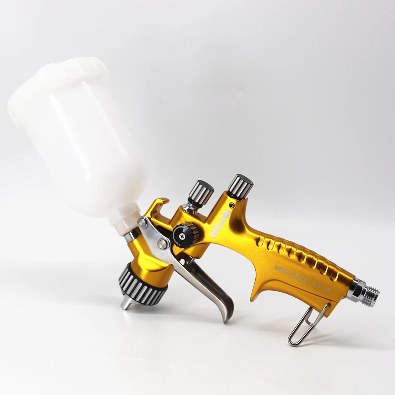 

1.2MM HVLP Spray Gun with 1.0mm Or 0.8MM Nozzles Needle Cap Automotive Air Paint Sprayer Gun Kit with 250cc Cap