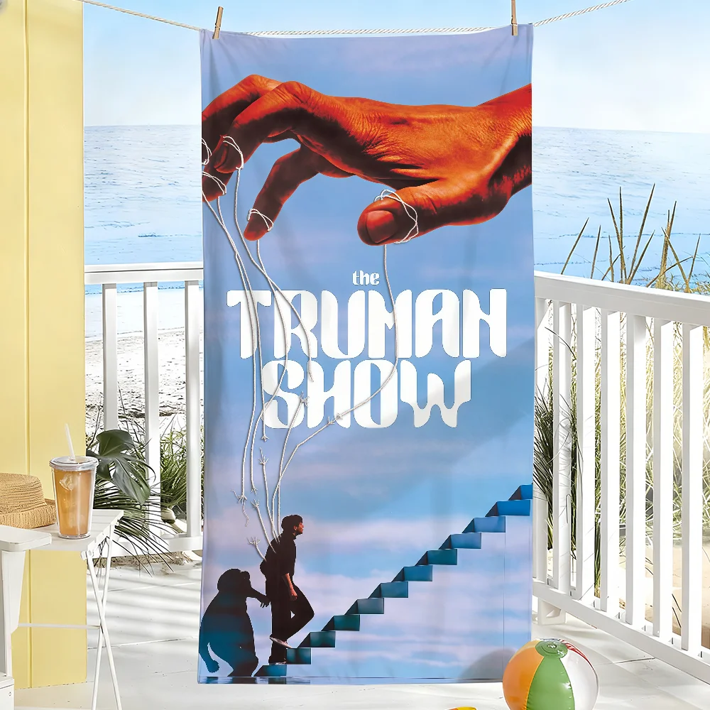 Classic Movie the T-Truman Show Towel Sports Quick Dry Travel Camping Gear Sandproof Soft Light Large Beach Towel