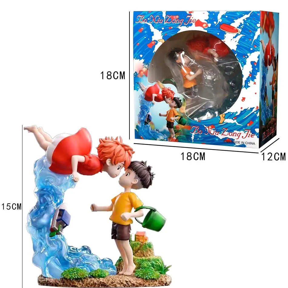 Golden Fish Himeji Gk Miyazaki Animation Series Anime Handmade Gift Statue Decoration On The Cliff Of Boniu Sosuke Toys Gifts