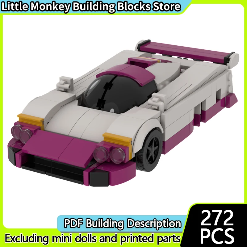 

Speed Racing Car Model MOC Building Bricks XJR-9 WEC IMSA Le Mans Modular Technology Children Holiday Gifts Assemble Toys Suit