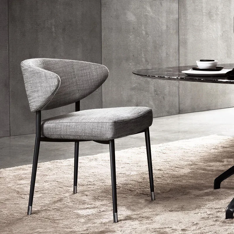 Italian light luxury dining chairs Hotel restaurant designer chairs negotiate leisure home use