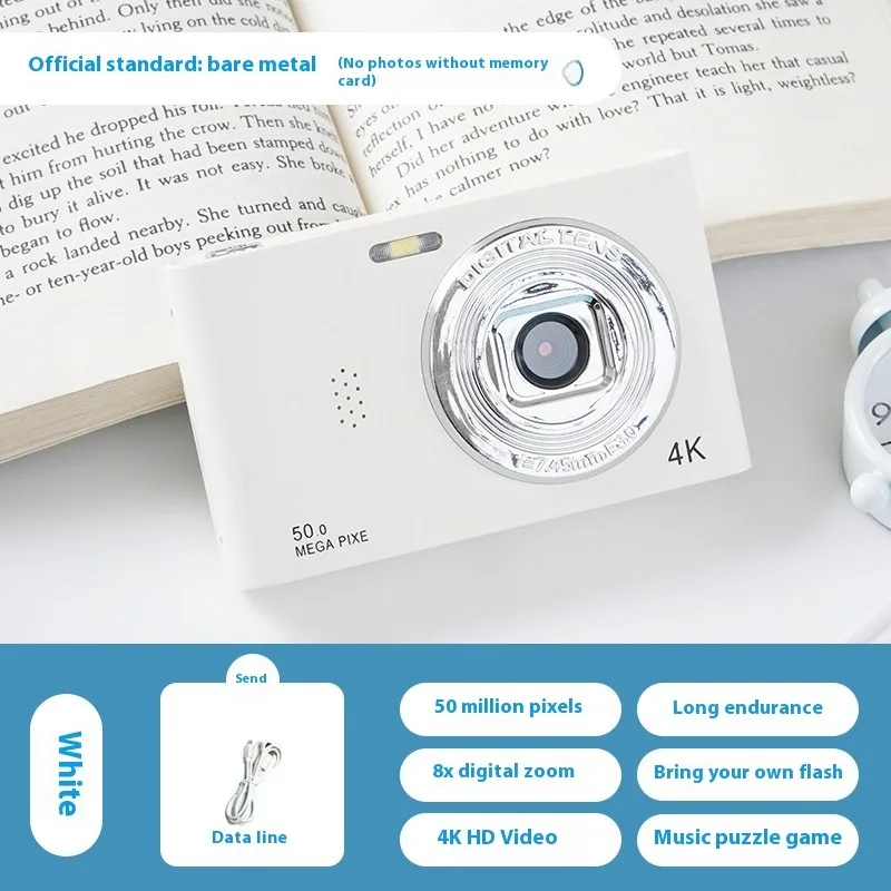 Digital Camera With 64G Card 16X Zoom Anti Shake Compact Small 1080P Vido Photography for Student Perfect Birthday Gift