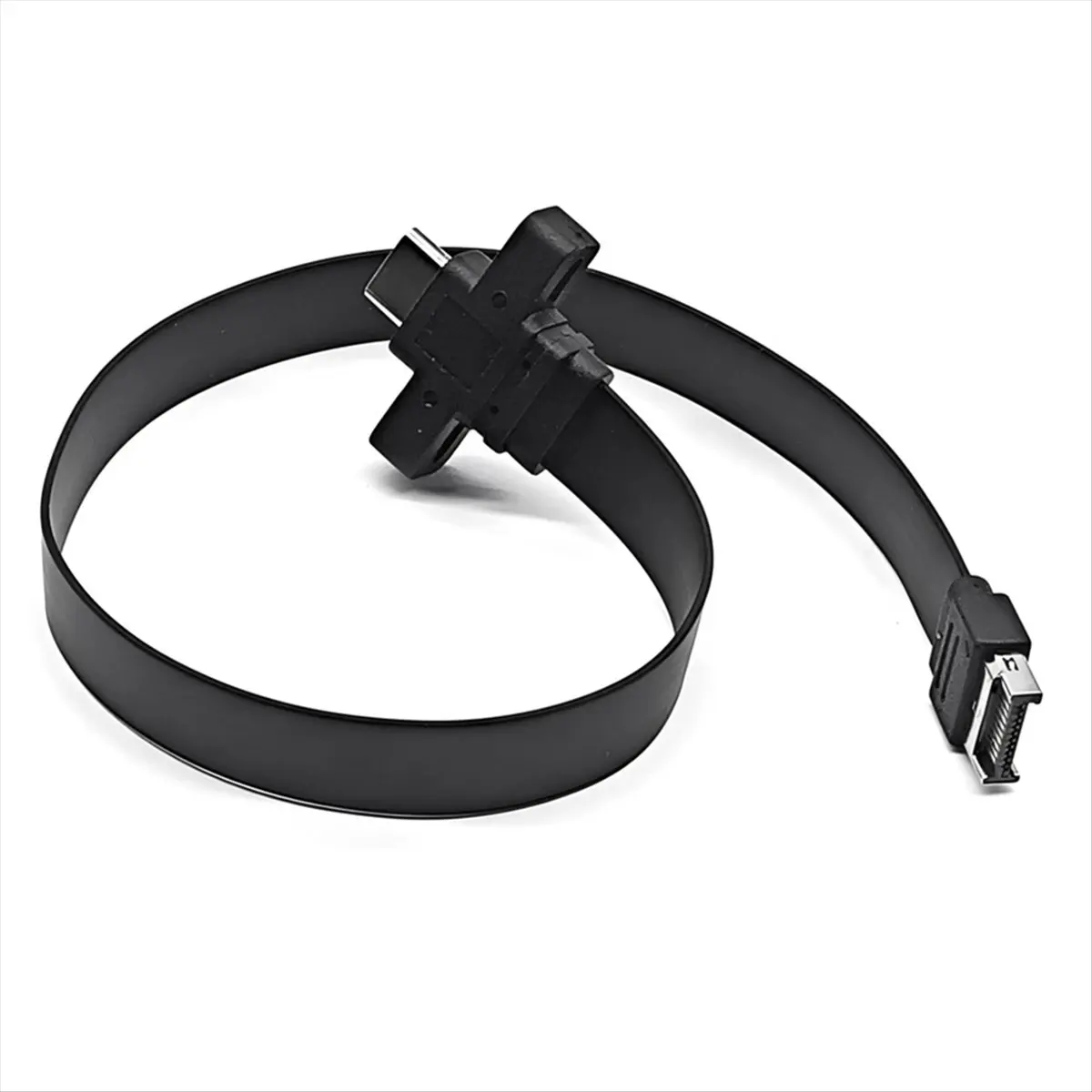 A59E Connectors USB 3.2 Front Panel Extension Cable Gen2x2 Baffle Cable TYPE-E to Chassis Type-C Front (A-KEY) Female 20Gbps