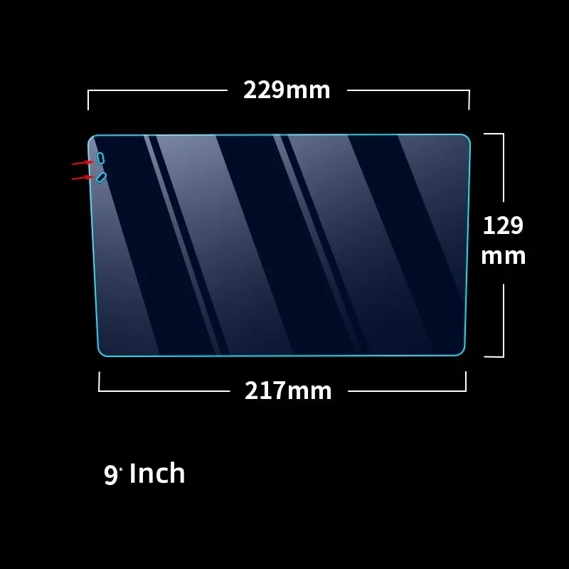 Tempered Glass Protective Film For 9 10.1 inch Car Radio  GPS Car Radio Multimedia Player Navigation Android 8.1 Full LCD Screen