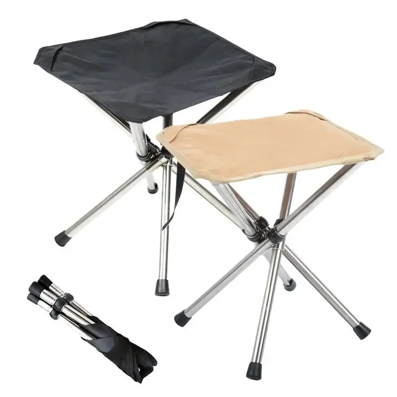 

Customizationm Folding Camping Stool Chair Fishing Chair Portable Lightweight Stainless Steels Bracket Seat