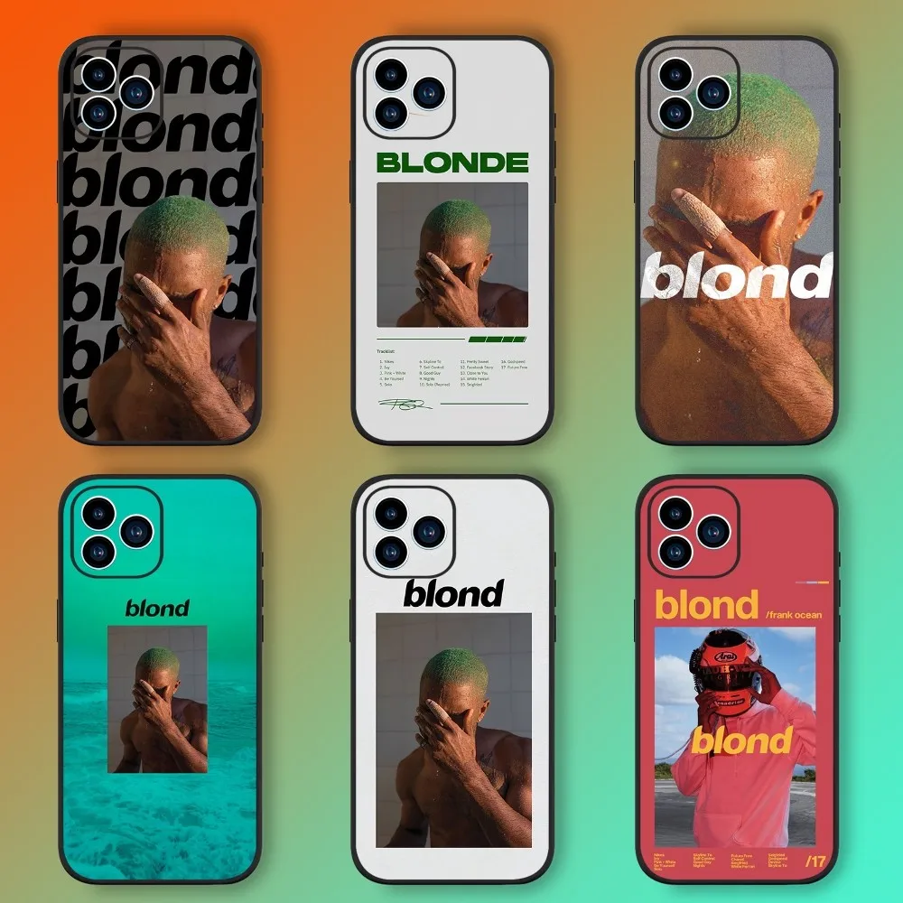 Singer F-Frank Blonde Phone Case For Samsung Galaxy A51 A71 A41 A21S A11 A03S A12 A32 A52 5G Black Silicone Shell