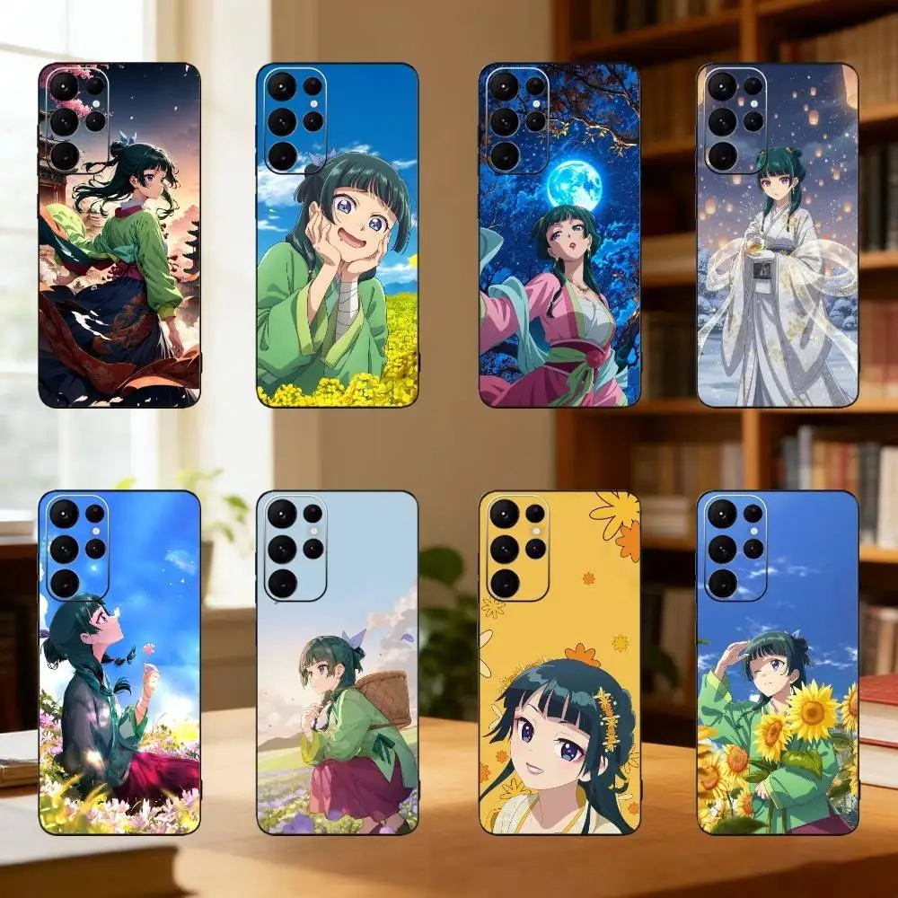 

The Apothecary D-Diaries Maomao Phone Case For Samsung S25,24,23,22,30,21,10,9,Ultra,Plus,Lite Soft Black Case