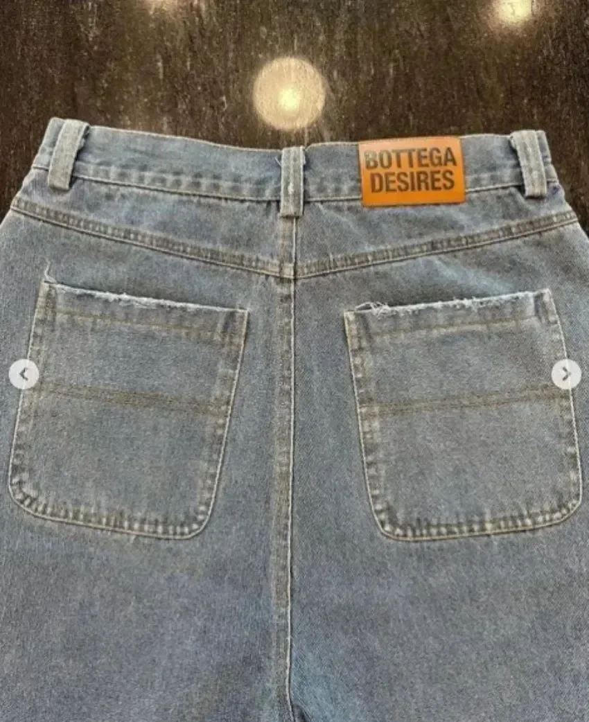 Y2k neue Produkte Bottega wünscht Stücke Skateboard Shorts Cartoon Stickerei lose Jeans weites Bein Hosen Hip Hop Street