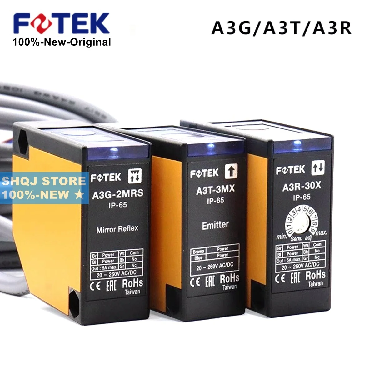

FOTEK 100%-НОВЫЙ A3R-30X A3R-1MX 2MX 4MX A3G-2MR A3G-2MRS 4MX A3T-3MX A3T-10MX A3T-20MX 3MXD 10MXB A3R-1MXP Фотодатчик Оригинальный