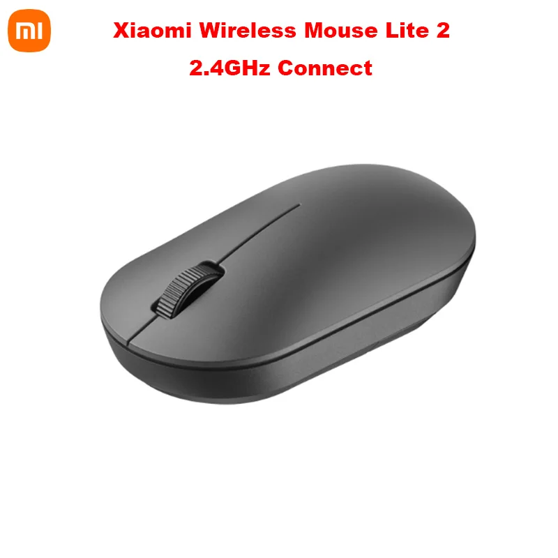 Xiaomi Wireless Mouse Lite 2 2.4GHz USB Connect Portable Computer Mouse Gaming Mouses No Battery