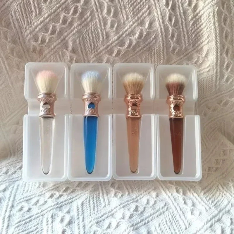 Mermaid Makeup Brush Set, Shimmer Highlighter Cosmetic Brushes Vegan Aesthetic Beauty Tools