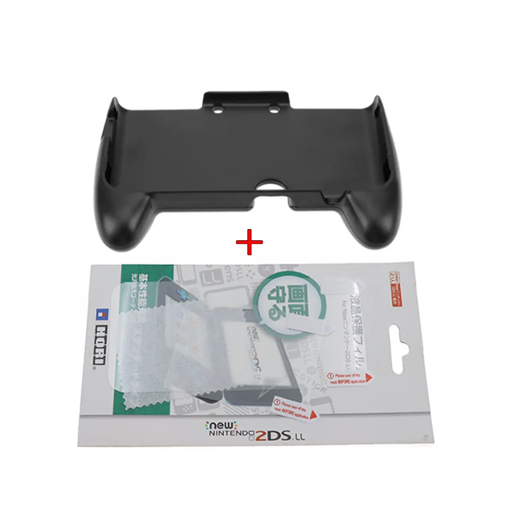 1Set ABS Hand Grip Bracket + Screen Protector Film For New 2DS XL LL Console Comfort Protective Support Game Accessories view 6