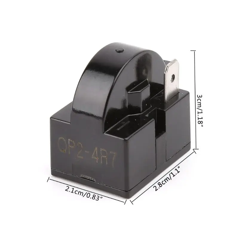 Relais démarrage QP2-4.7 QP2-4R7 4,7 Ω, 1 broche, démarreur PTC pour réfrigérateur, compresseur, livraison directe