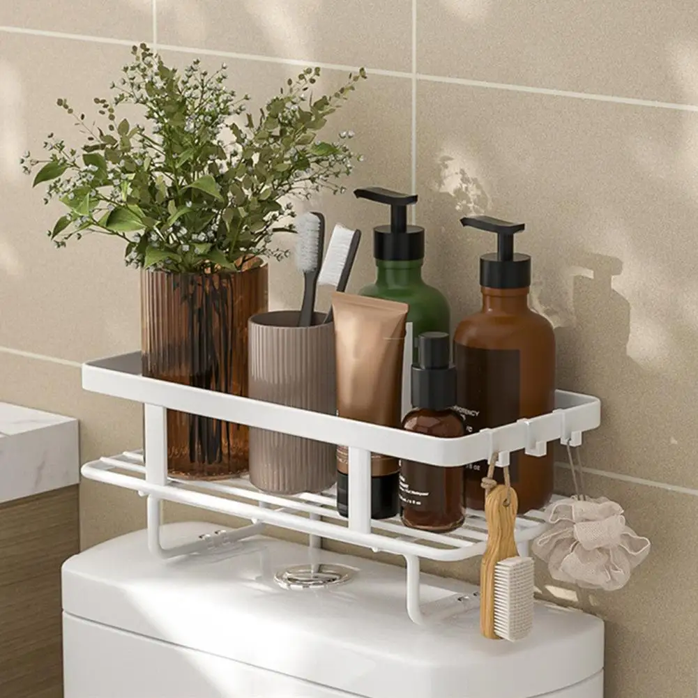 Above Toilet Storage Rack Bathroom Storage Rack Over-the-toilet Storage Rack with Drainage Punch-free Kitchen Stand Anti-slip