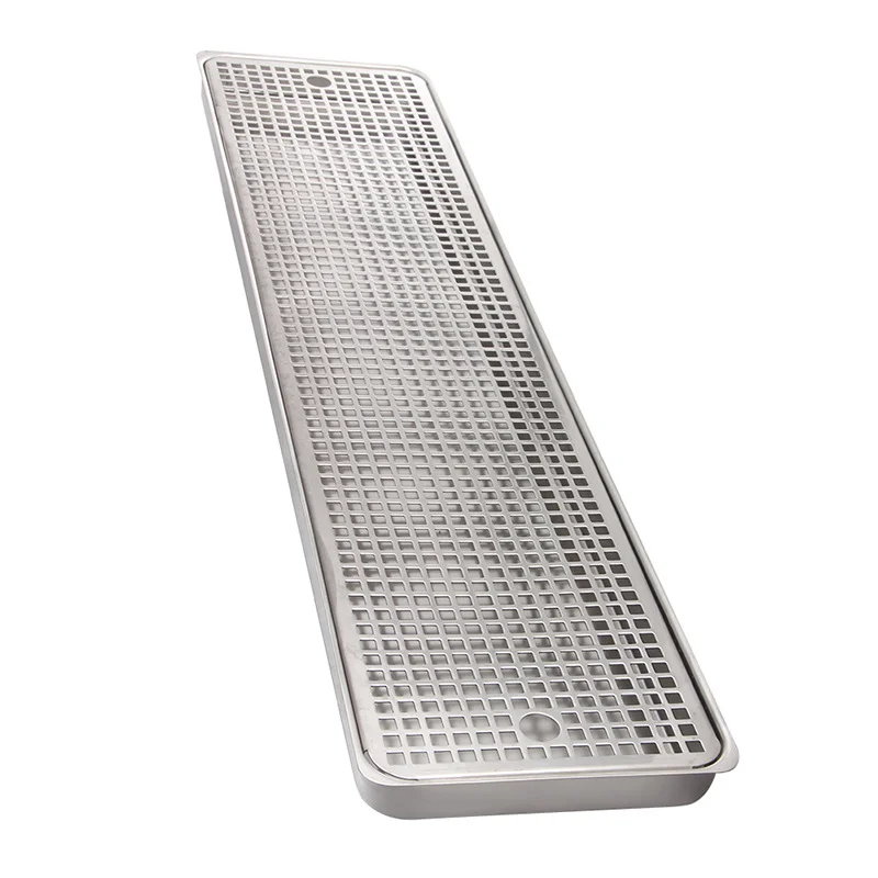 80Cm rectangular tray 304 stainless steel beer machine accessories bar craft beer machine wine column dripping tray