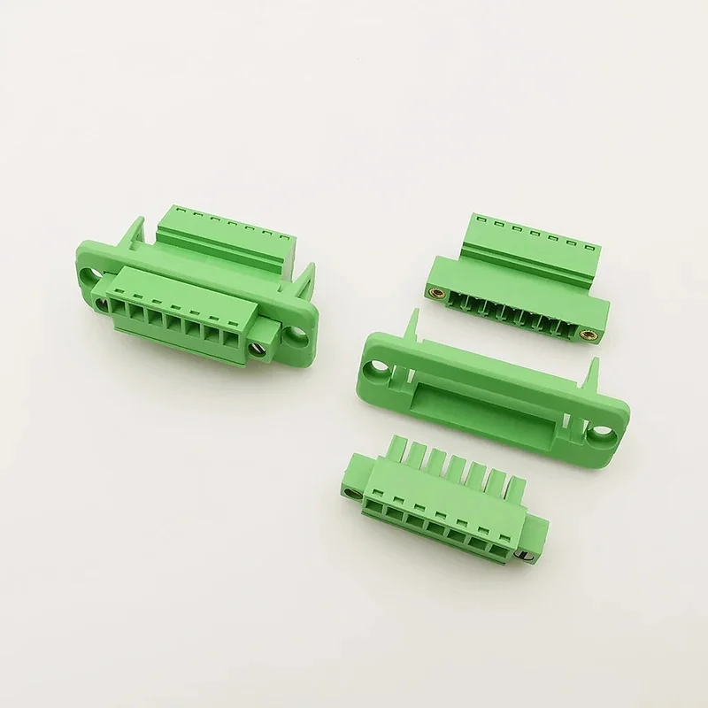 1Set 15EDGWC 3.81mm Pitch Through Wall Pluggable PCB Terminal Block Connector 2/3/4/5/6/8/9/10/12Pin Plug + Pin Header Socket