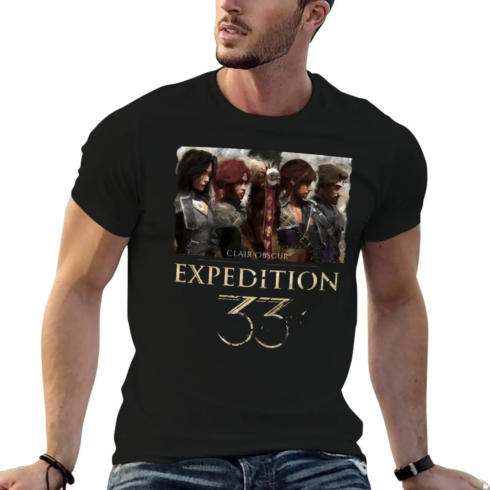 Clair Obscur Expedition 33 Game Characters T-Shirt Utility Casual Work T-Shirt