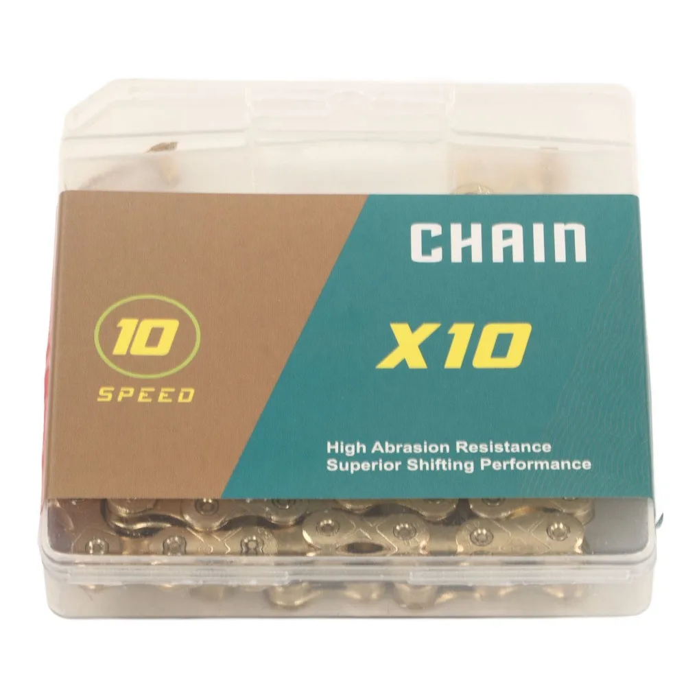 

High Carbon Steel Bike Chain 10 Speed 116 Links Mountain Bike Chain High Performance Gold Road Bike Chain Bike Maintenance