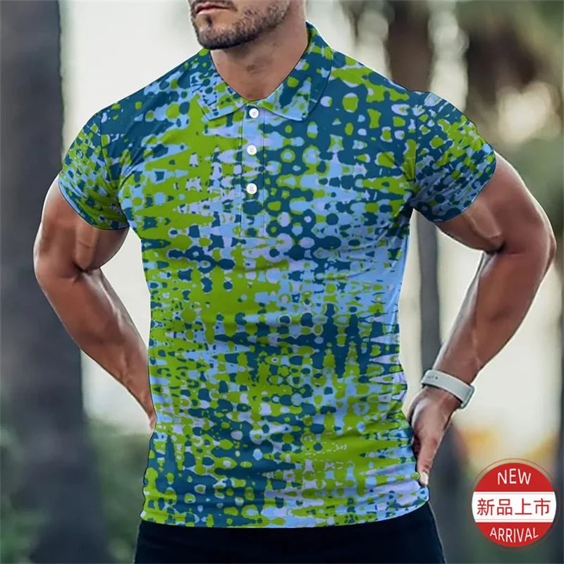 Summer 3D Printed Camouflage Patterns Polo Shirt Vintage Camo Styles Graphic Polos Fashion Streetwear Polo Shirts Mens Clothing