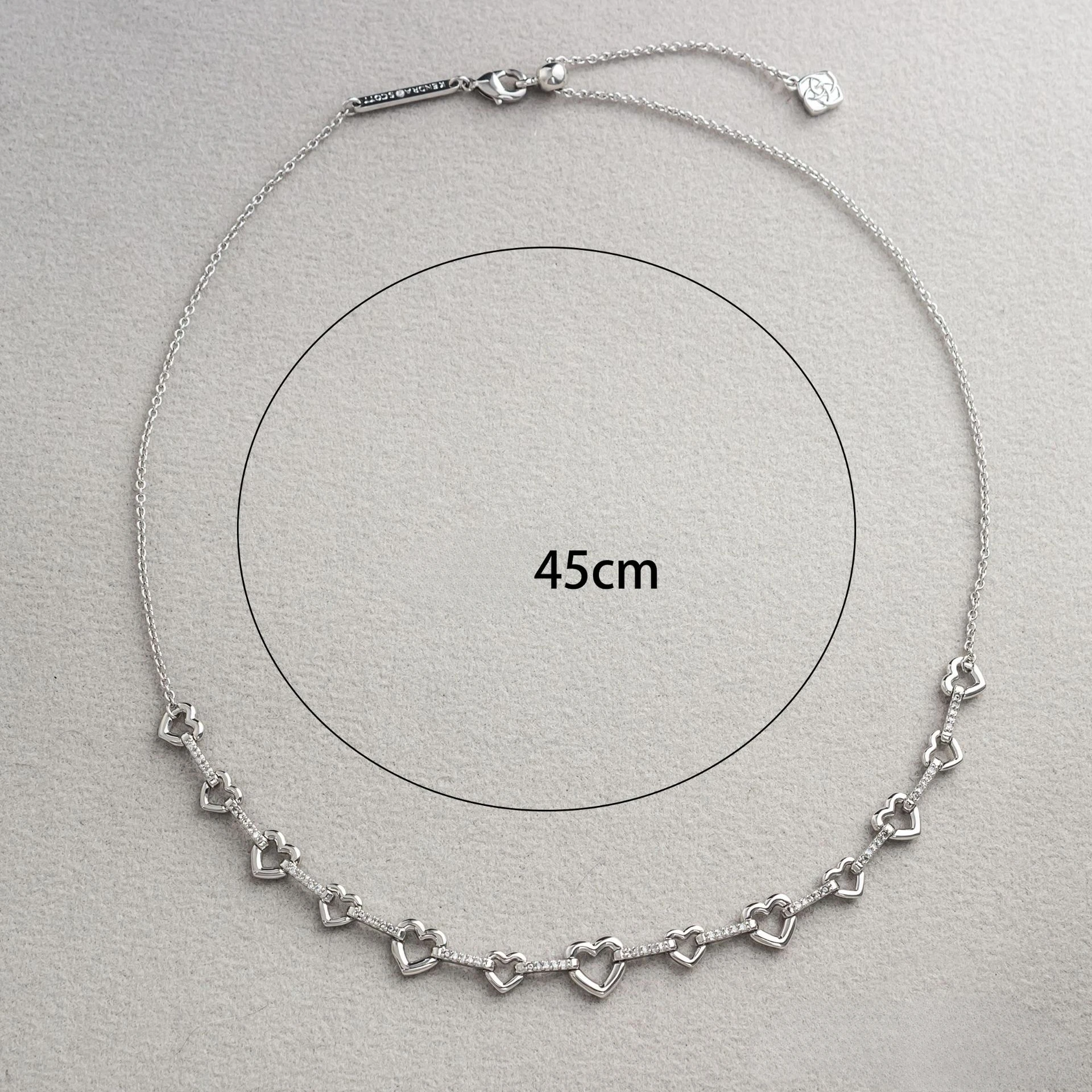 YEEVAA Interlocking Heart Necklace Bracelet Jewelry Set, Fashion Jewelry Gift for Her