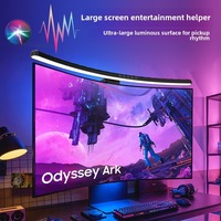 RGB Colorful Cool Atmosphere Light Eye Protection Monitor Computer Light Desktop Fill Light Curved Screen Hanging Light