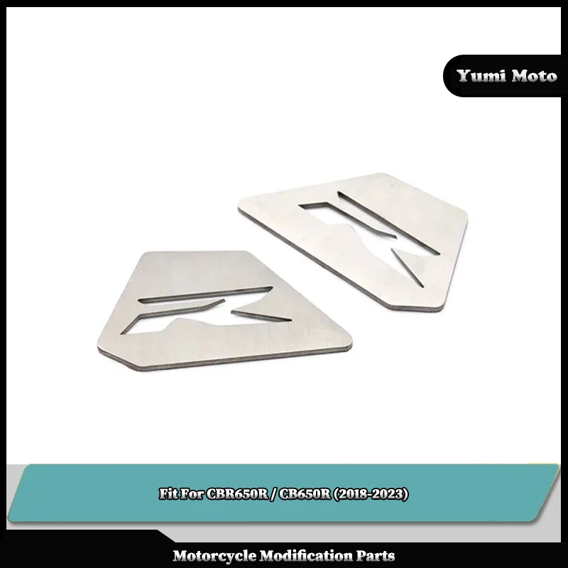 

Motorcycle Accessories Stainless Steel Side Cover Trim R Type Emblem Patch Fit For HONDA CBR650R / CB650R CBR CB 650R 2018-2023