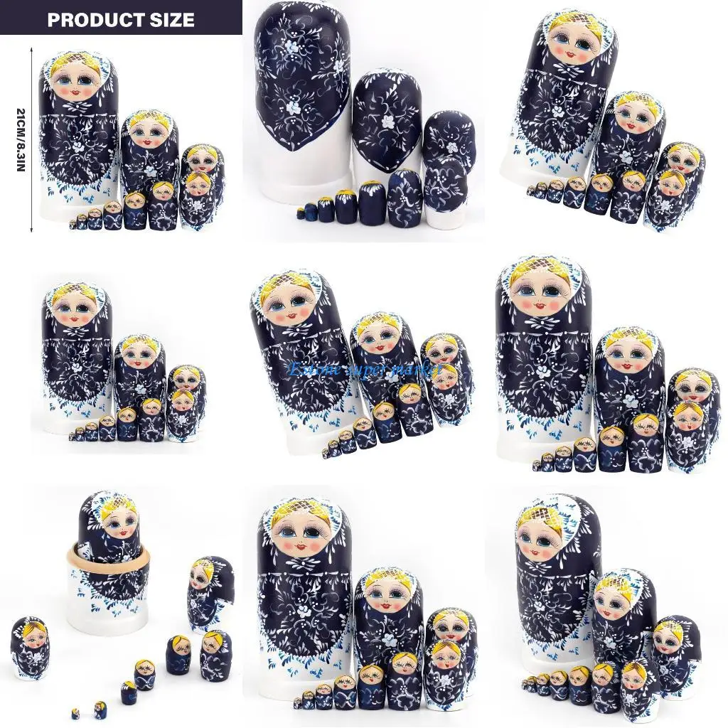 090B 10-слойная традиционная матрешка