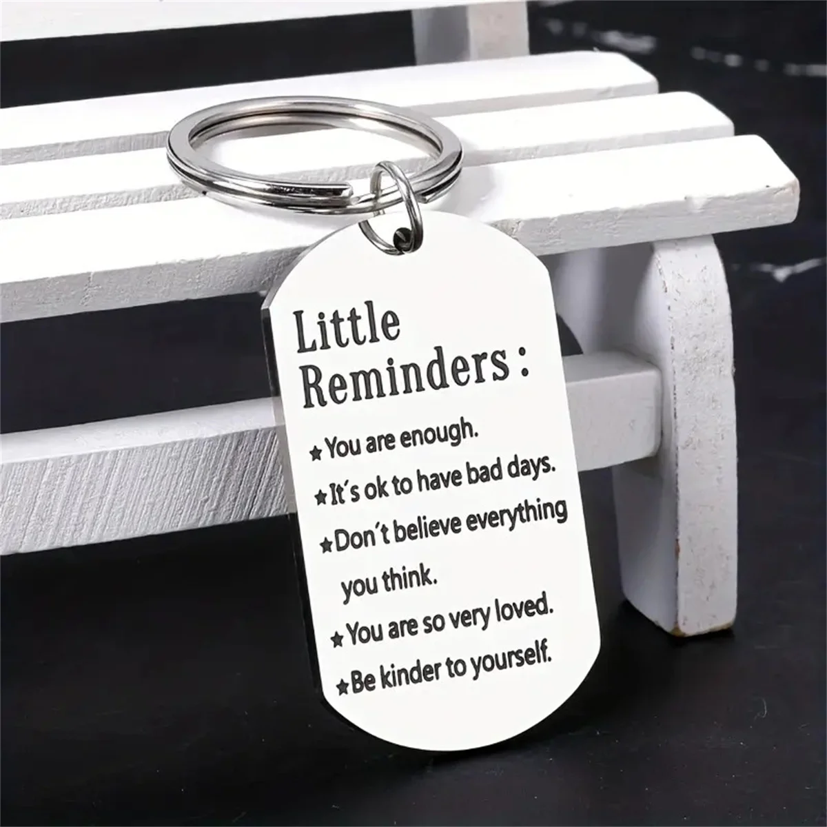 Inspirational Keychain Gift for Son Daughter Sister Brother BFF Stainless Steel Charms Jewelry Birthday Christmas for Men Women