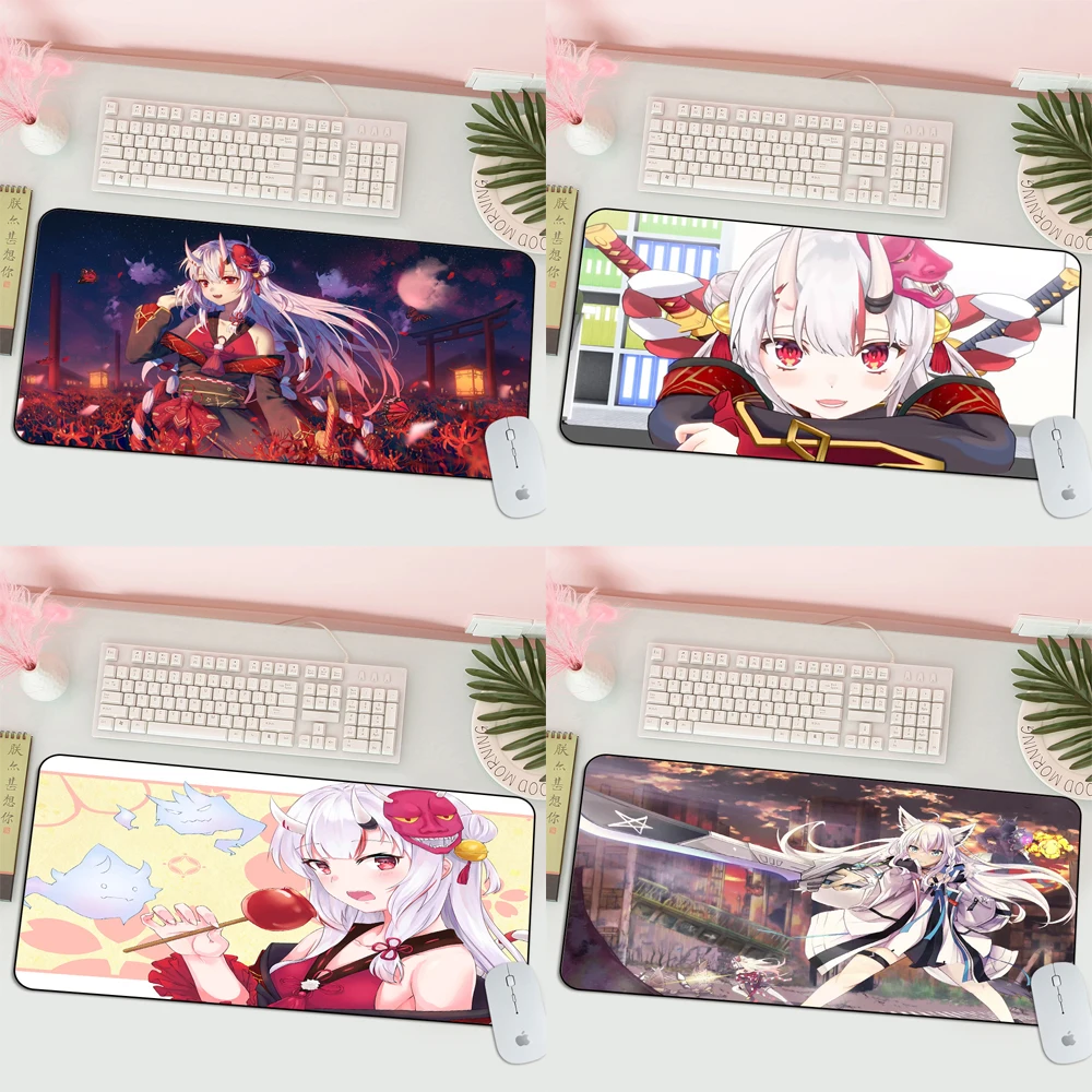 

Hololive Kawaii Nakiri Ayame Anime Gaming Mousepad Gamer Desk Table Game Office Work Mouse Pad Xxl Non-slip Laptop Gaming Pc