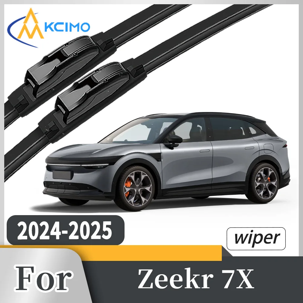 

High Grade Clear View Rubber Front Windscreen Wiper Blades For Zeekr 7X 2024-2025 All-Weather Noiseless Windshield Set 2Pcs