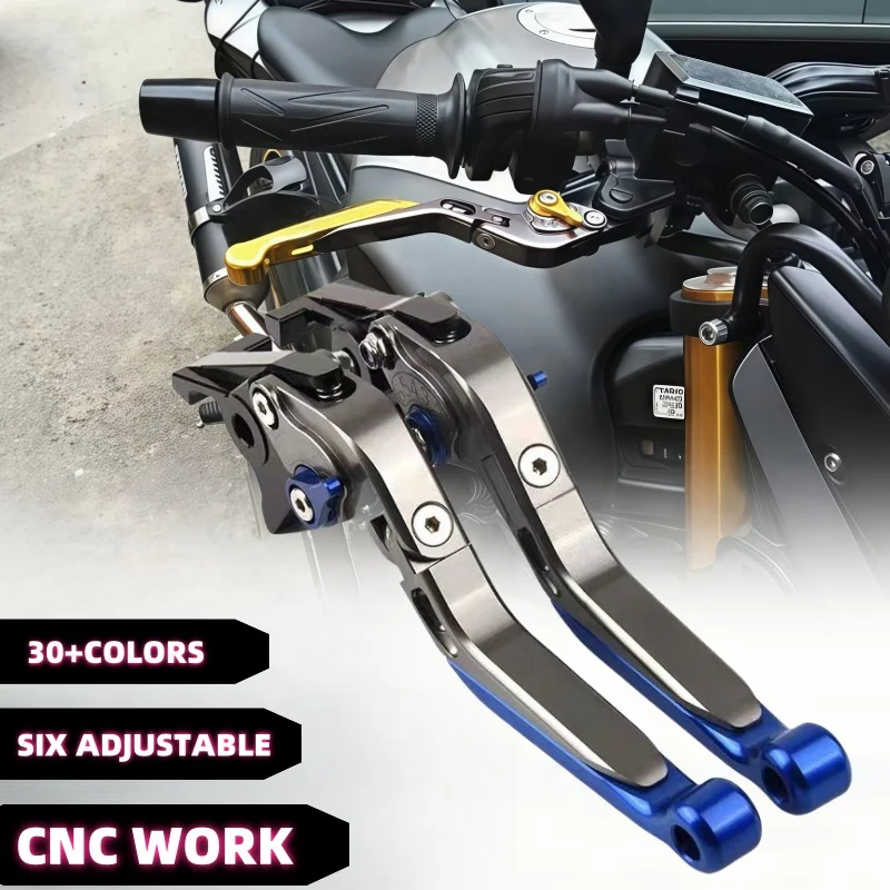 For Kawasaki ZZR600 2005-2009 ZX9R 2000-2003 ZX12R 2000-2005 Brake Lever Set Foldable Adjustable Handle Levers Motorcycle Parts