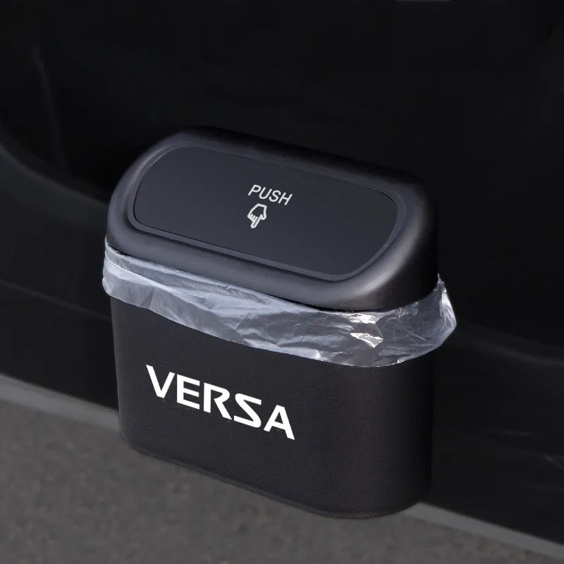 

Car Clamshell Trash Bin Hanging Vehicle Garbage Dust Case Storage Box for VERSA Auto Accesiories