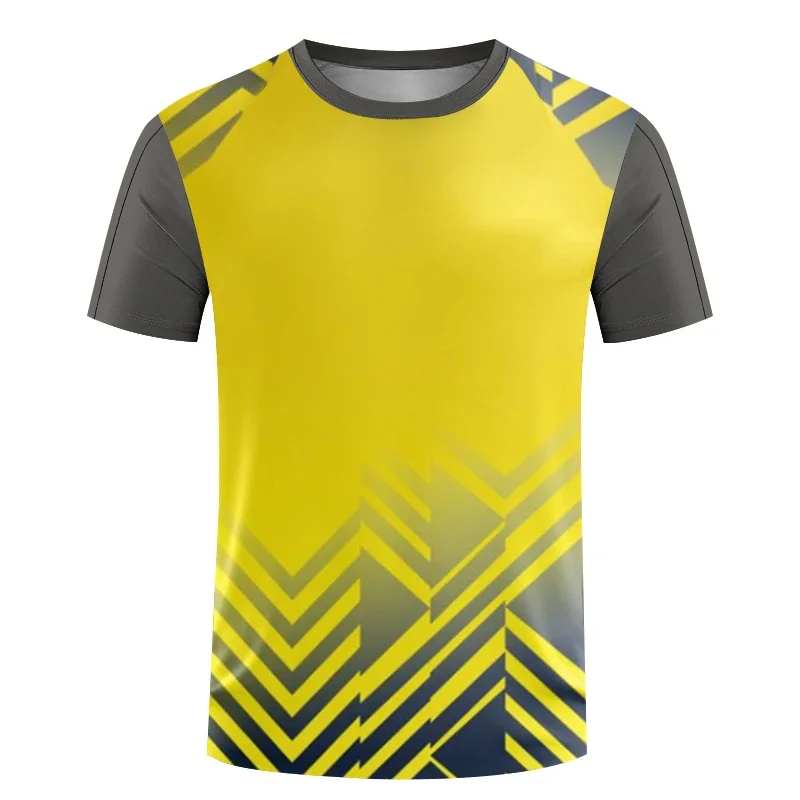 2024 New 3D Printed Men's Football Jersey Training Clothing Breathable Quick Drying Running Training T-shirt for Men and Women