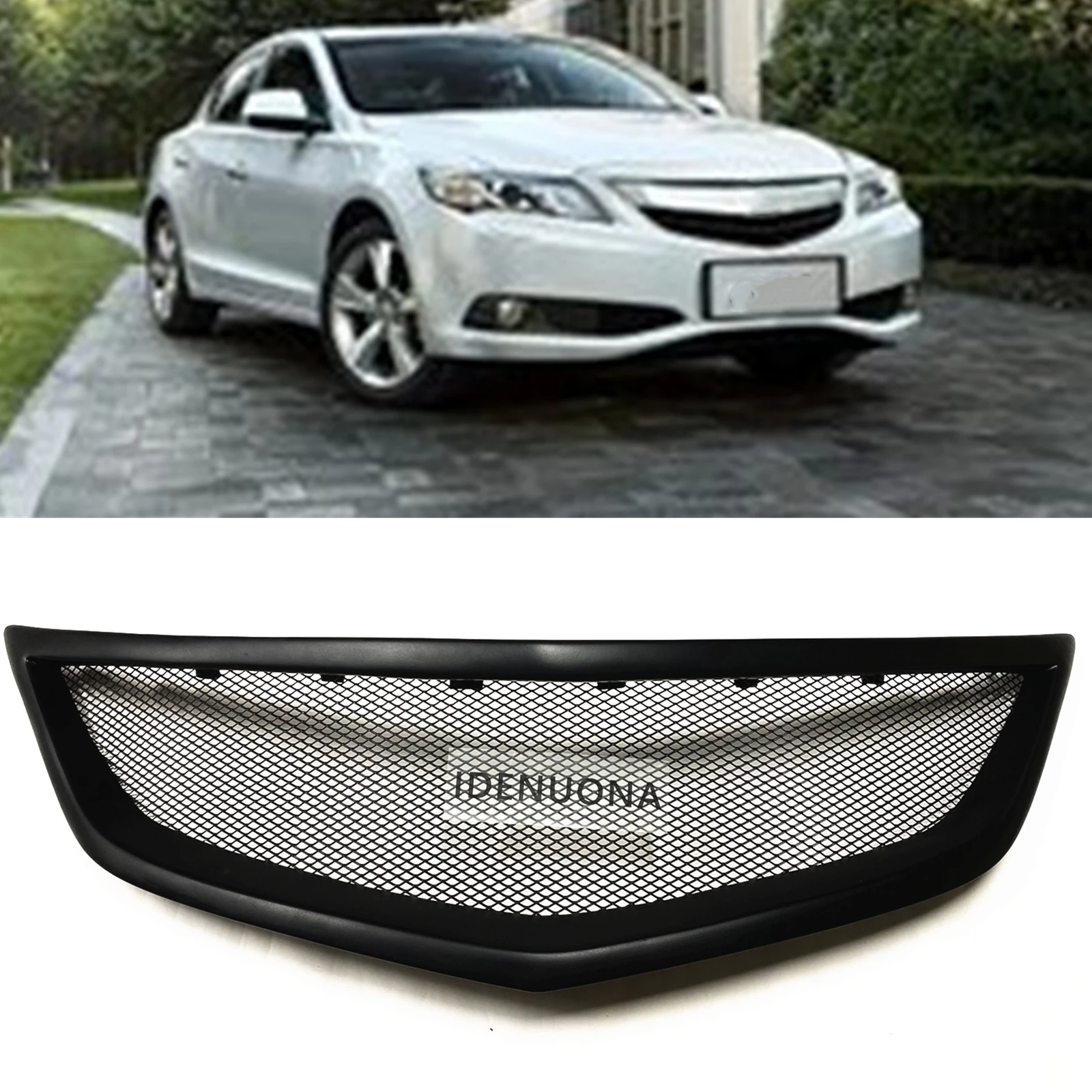 

Front Grille Racing Grill For Acura ILX 2013 2014 2015 4 Door Carbon Fiber/Fiberglas Honeycomb Style Upper Bumper Hood Mesh Grid