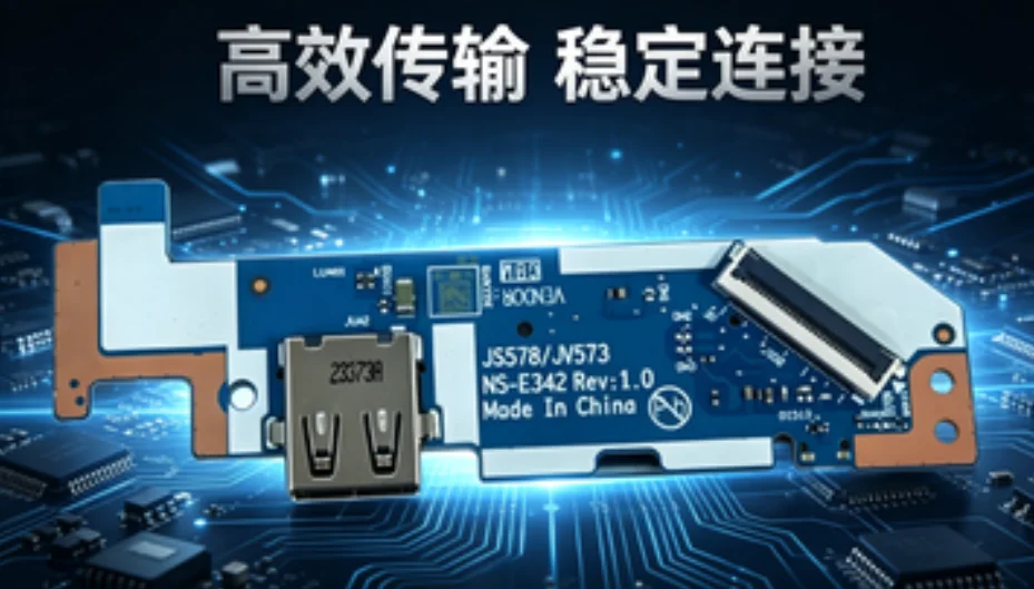 For Lenovo IdeaPad 3 15IAU7 Laptop USB Power Switch Board NS-E342 5C50S25335 Original Replacement Power Button Board
