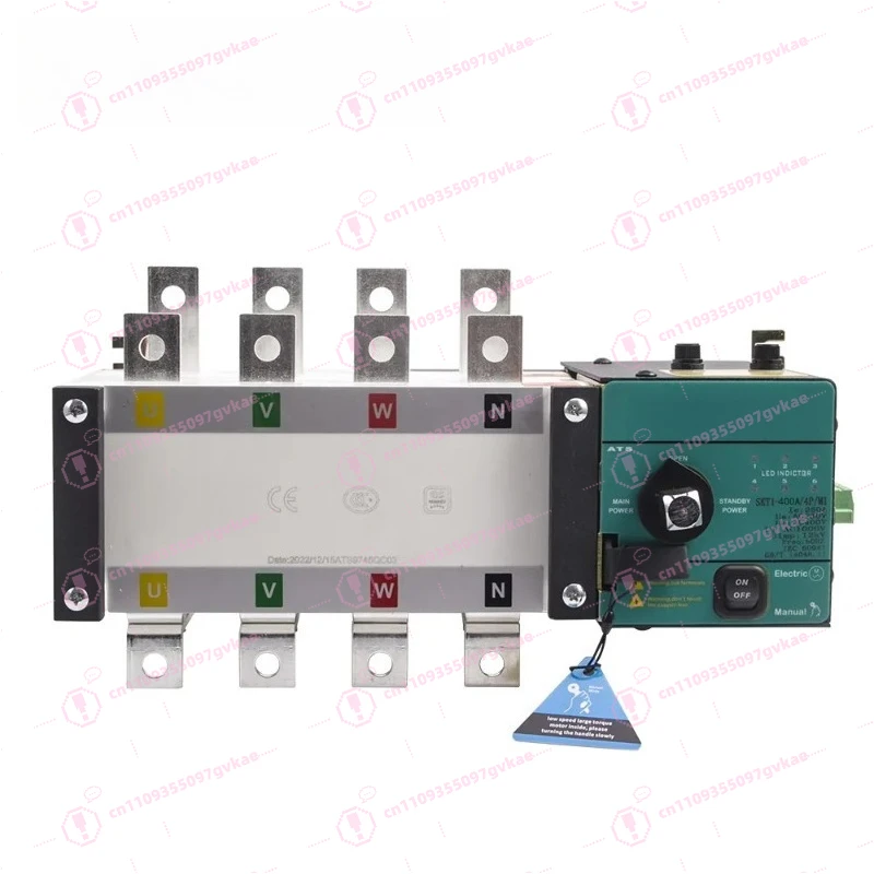 400A 4P ATS Diesel Generator Dual Power Automatic Transfer Switch, Controller