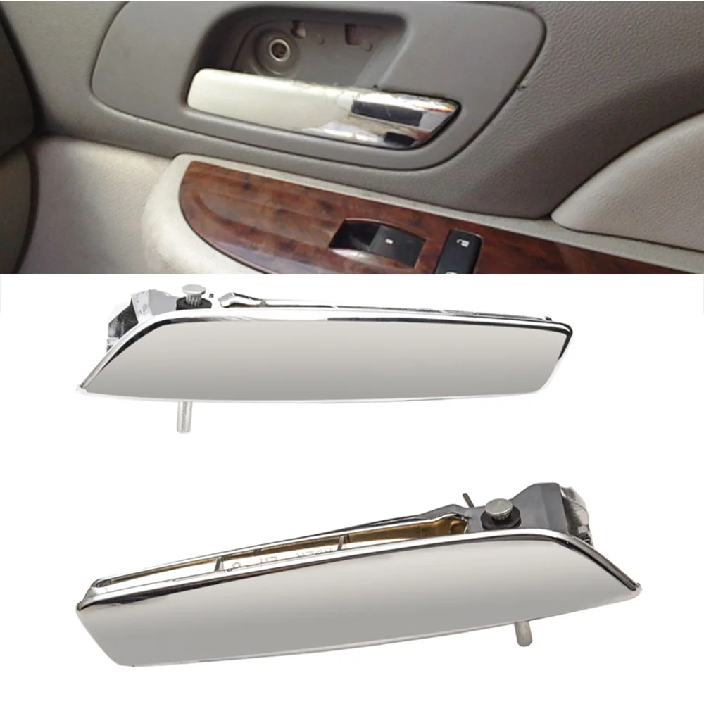 1PCS Car Interior Left/Right Inner Door Handle Replacement For Chevy GMC Chrome 2007-2014 15935956 15939085 Car Accessories