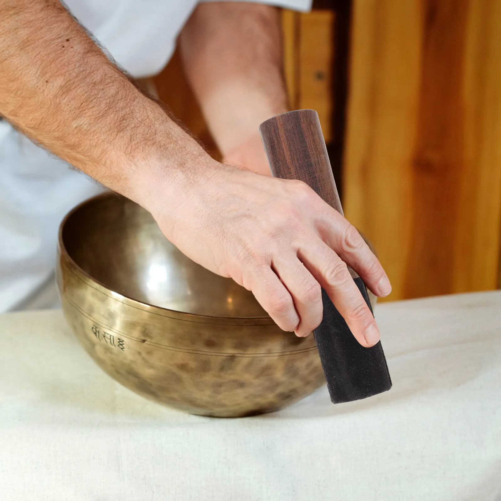 

Handcrafted Bowl Mallet for Singing Bowl Nepalese Style Wooden Stick Ideal Meditation Sound Instrument Yoga Healing Music