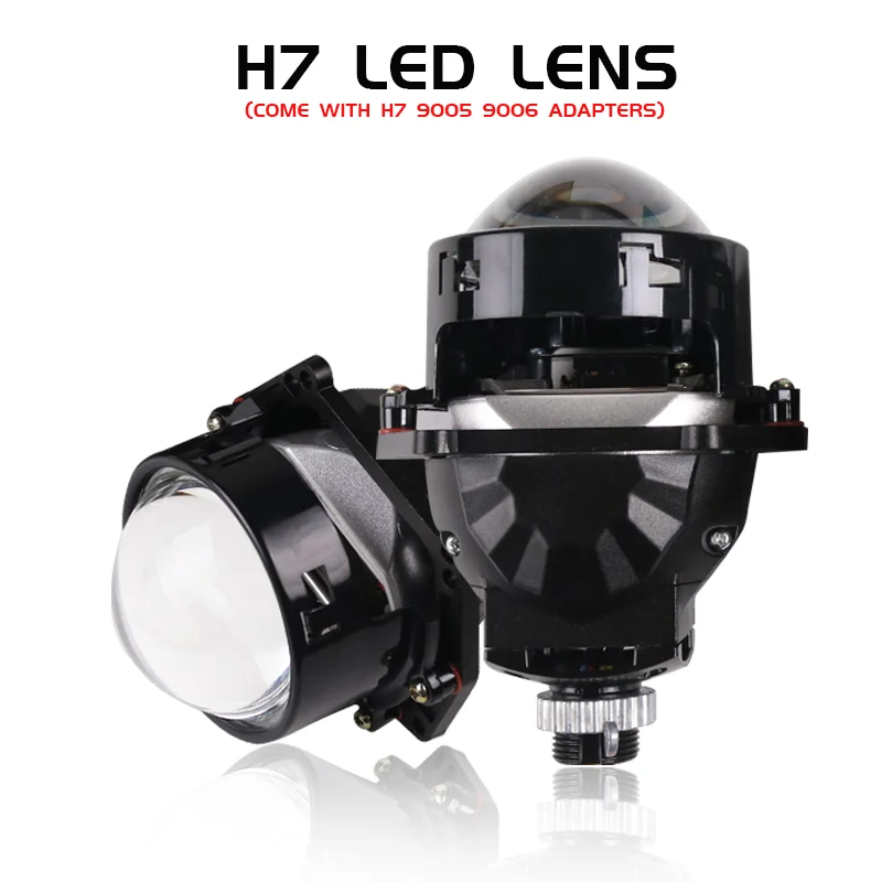 

LKA 3.0 Inch Bi Led Projector Lens for H4 H7 9005 9006 Led Headlight Hella 3R G5 Projector Lens Upgrade Motorcycle Car Accessory