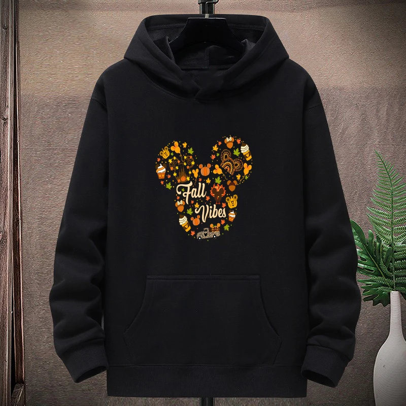Hoodie Halloween Disney 2025 untuk Orang Tua dan Anak, Motif Mickey Ghost Menawan Seluruh Keluarga