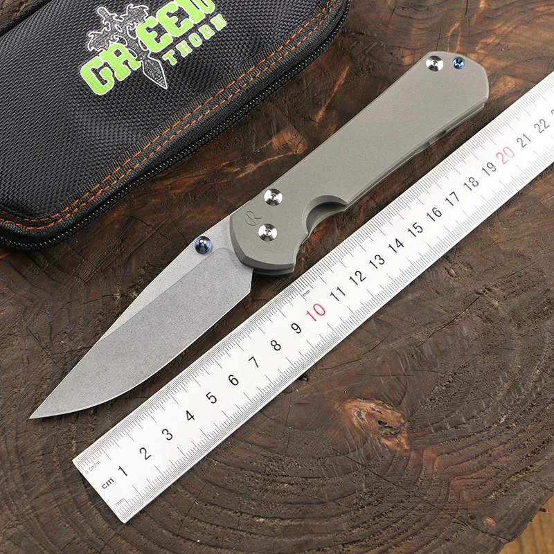 Green Thorn Big Sebenza 31 Folding Knife VG10 Blade TC4 Titanium Handle Outdoor Camping Hunting Survival EDC Tool