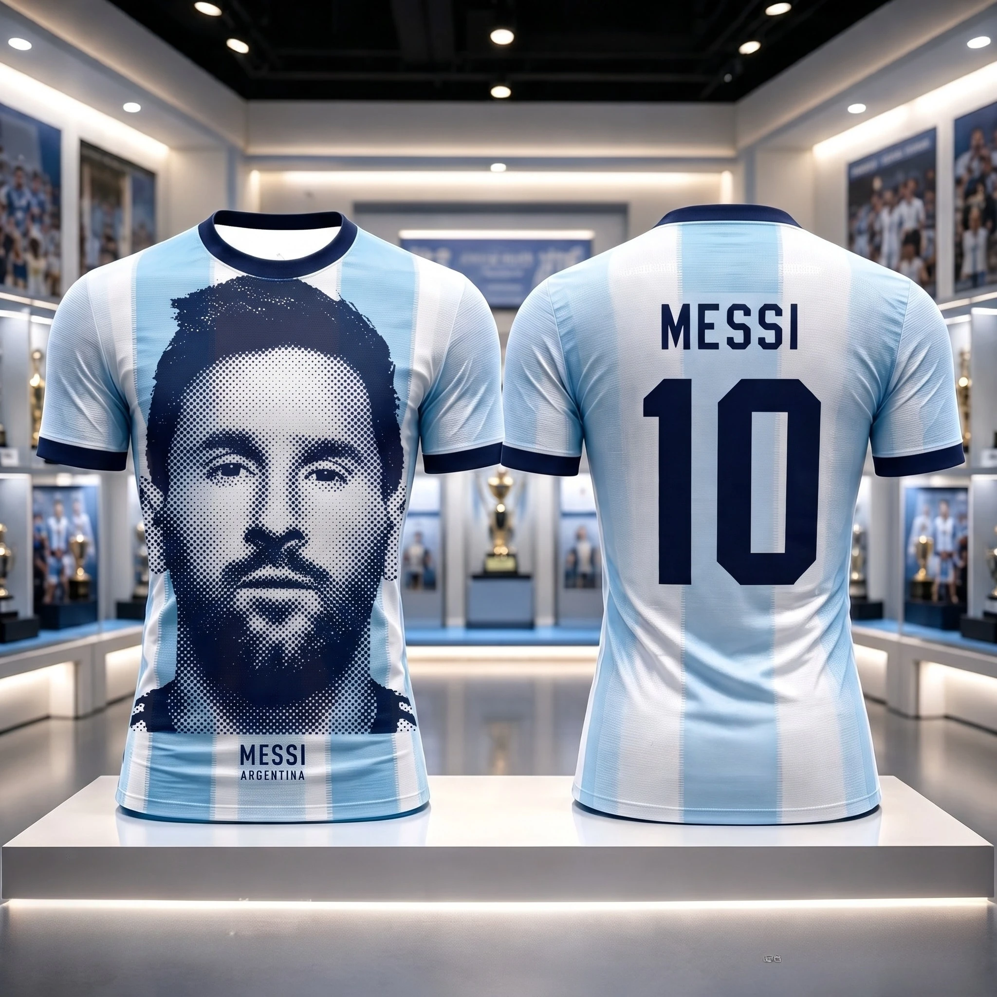 2026 Messi Football Fans Commemorative Jersey Quick Dry Breathable Casual Sports Soccer Shirt Short Sleeve Tee for Kids Adults