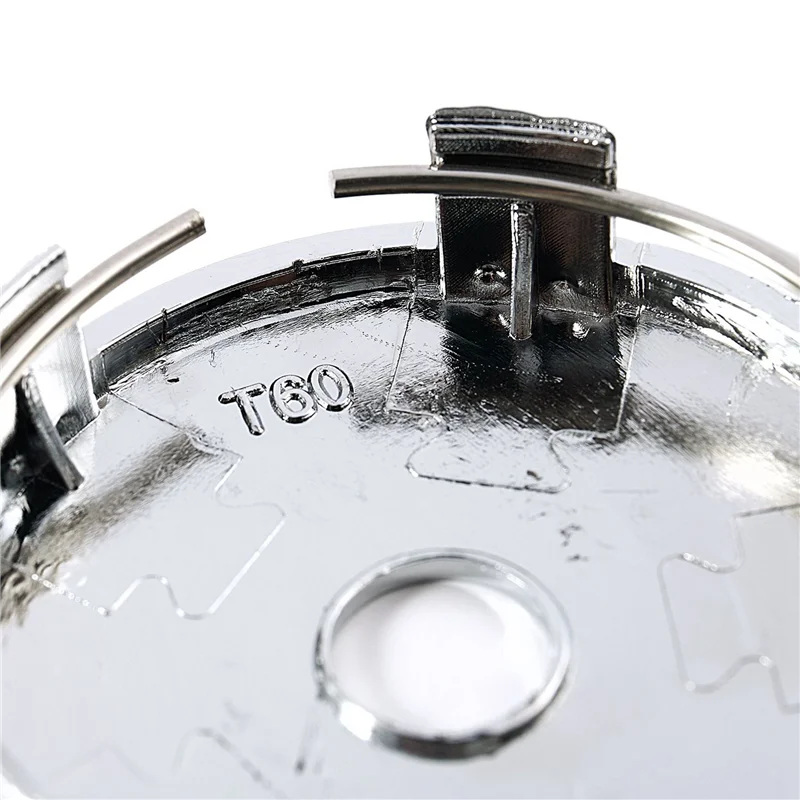 

Set Of 12 Chrome Wheel Center Hub Cap Universal Car Plastic 60Mm Tyre Trims